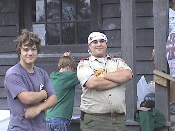 Scouts at activities.