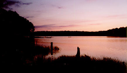 Beautiful Lake Courage Sunset